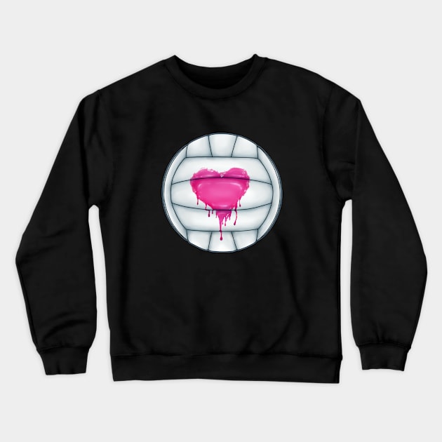 Volleyball Love Crewneck Sweatshirt by ChePanArt